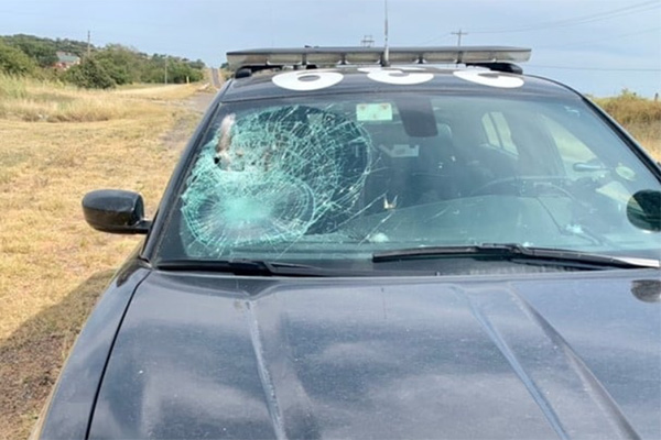 State trooper’s windshield gets smashed by vulture
